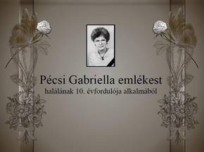 Pcsi Gabriella emlkest (2016. 09. 22.)