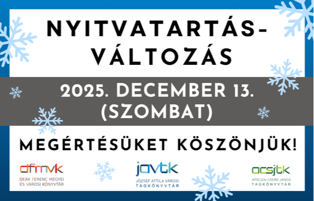 Nyitvatarts vltozs (2025. 12. 13.)
